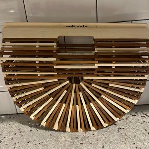 Cult Gaia Small Ark Bamboo Bag in Ash Multi